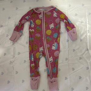 Little Sleepies Pink Cookies and Milk Zippy